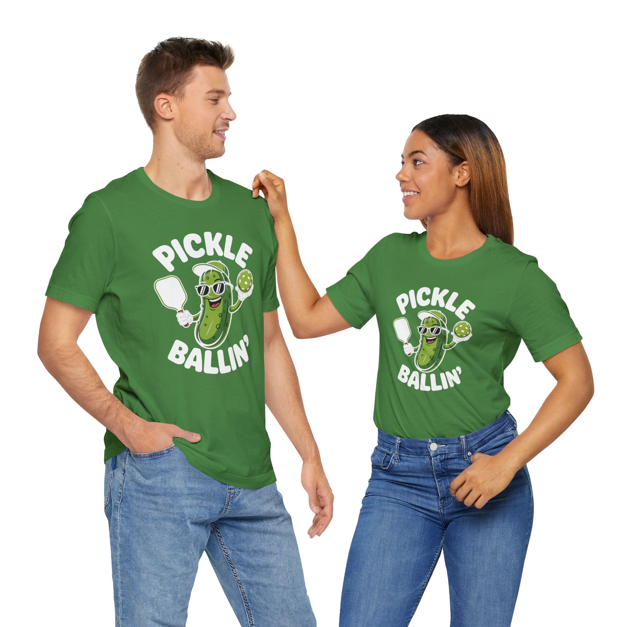 Pickle Ballin' Unisex T-Shirt, Funny Tee for Pickleball Lovers, Sports Gift, Summer Vibes, Casual Wear, Playful Design