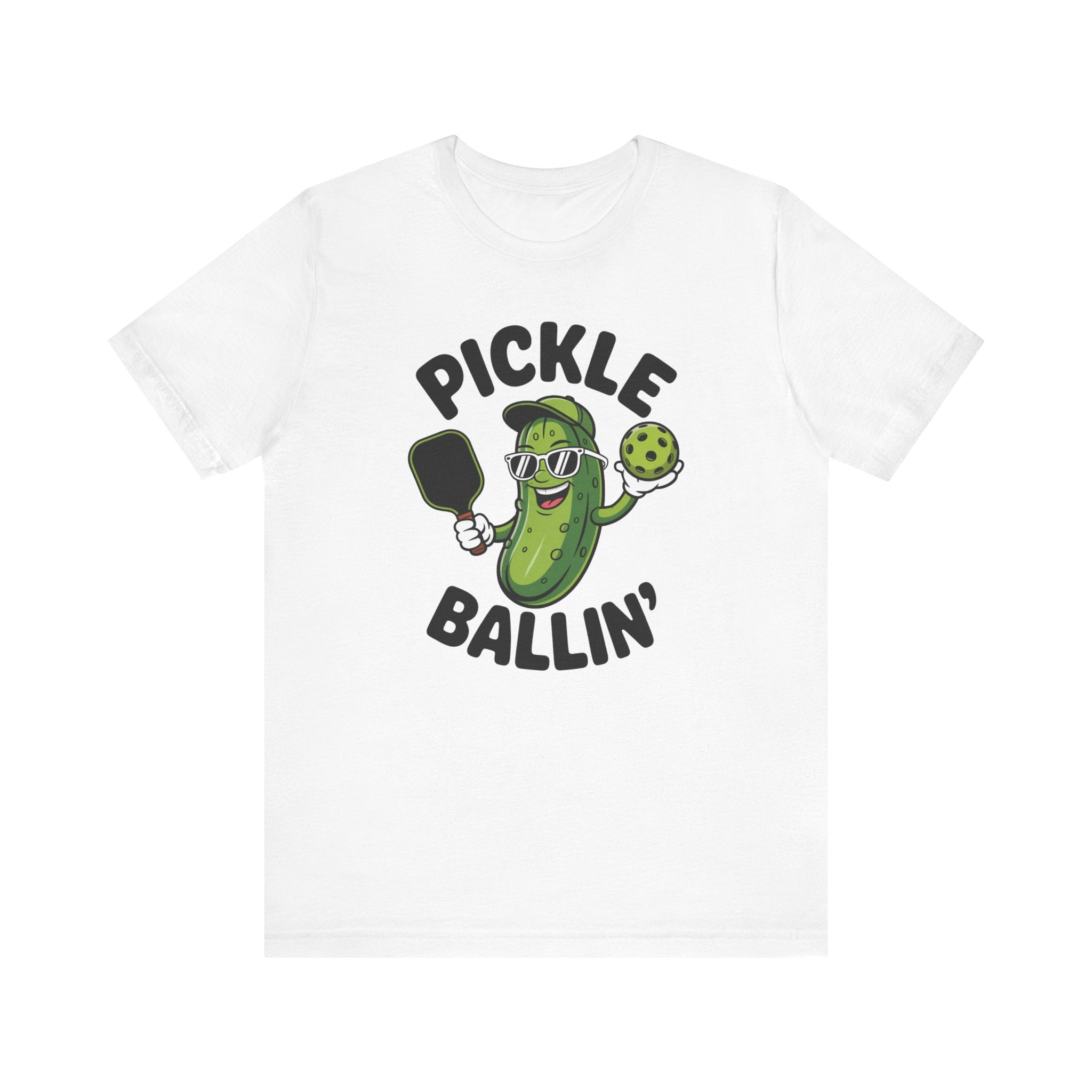 Pickle Ballin' Unisex T-Shirt, Funny Tee for Pickleball Lovers, Sports Gift, Summer Vibes, Casual Wear, Playful Design