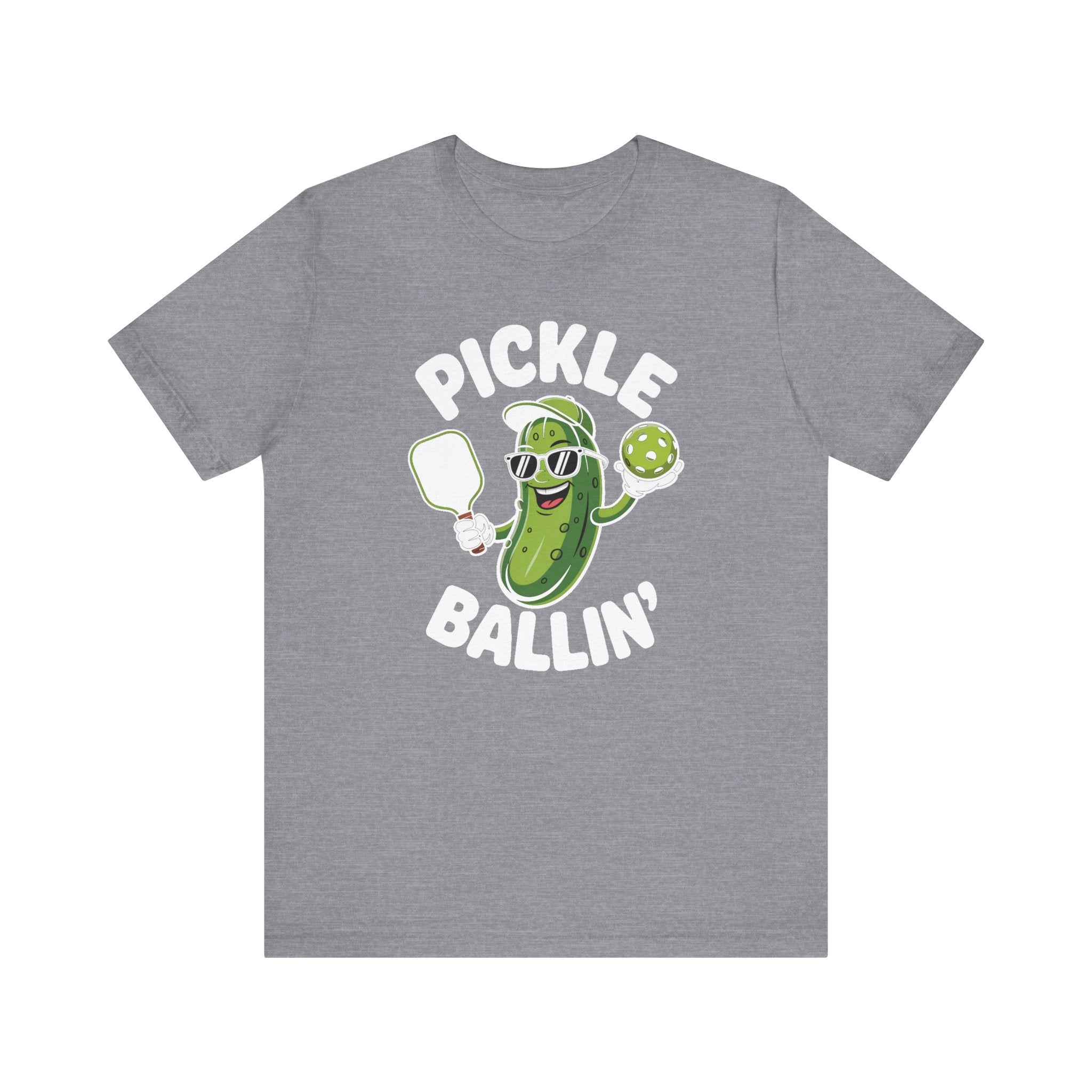 Pickle Ballin' Unisex T-Shirt, Funny Tee for Pickleball Lovers, Sports Gift, Summer Vibes, Casual Wear, Playful Design