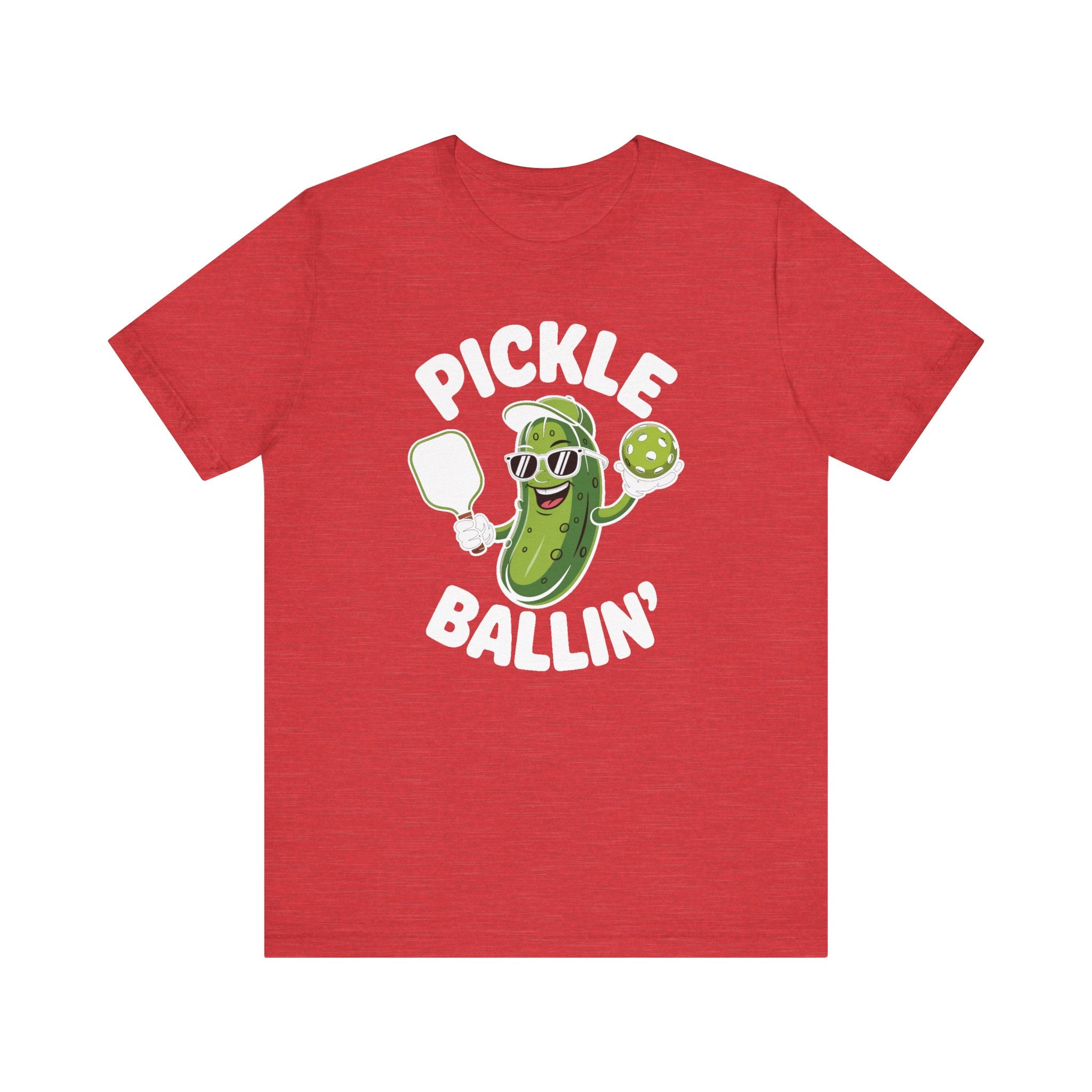 Pickle Ballin' Unisex T-Shirt, Funny Tee for Pickleball Lovers, Sports Gift, Summer Vibes, Casual Wear, Playful Design