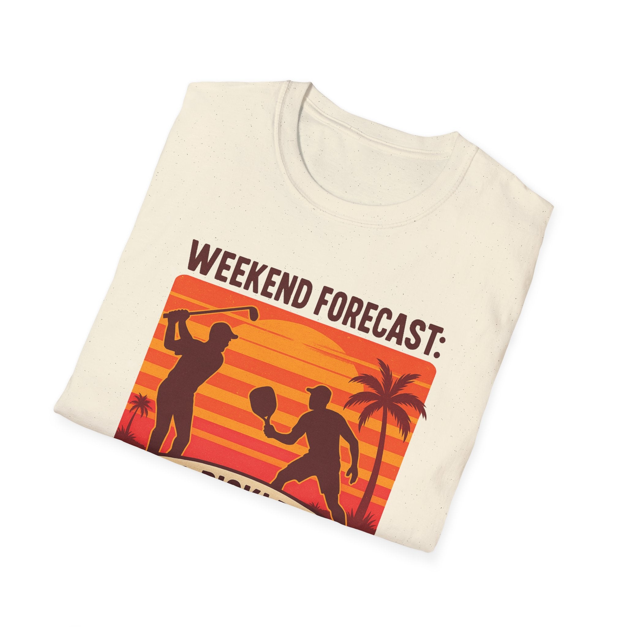 Weekend Forecast: Golf, Pickleball, Repeat Unisex T-Shirt | Gift for Sports Lovers | Casual Wear | Summer Style | Fun Activity Tee