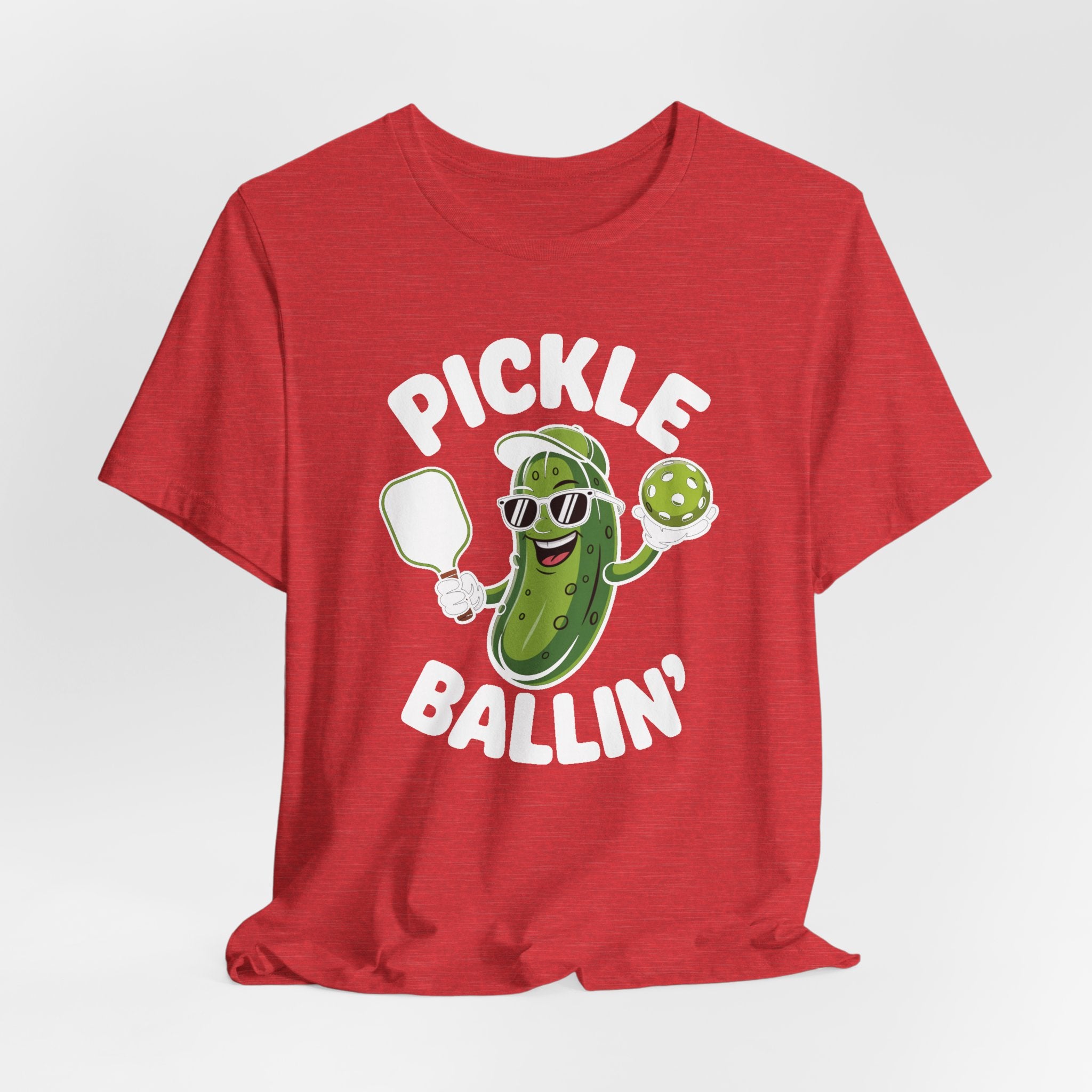 Pickle Ballin' Unisex T-Shirt, Funny Tee for Pickleball Lovers, Sports Gift, Summer Vibes, Casual Wear, Playful Design