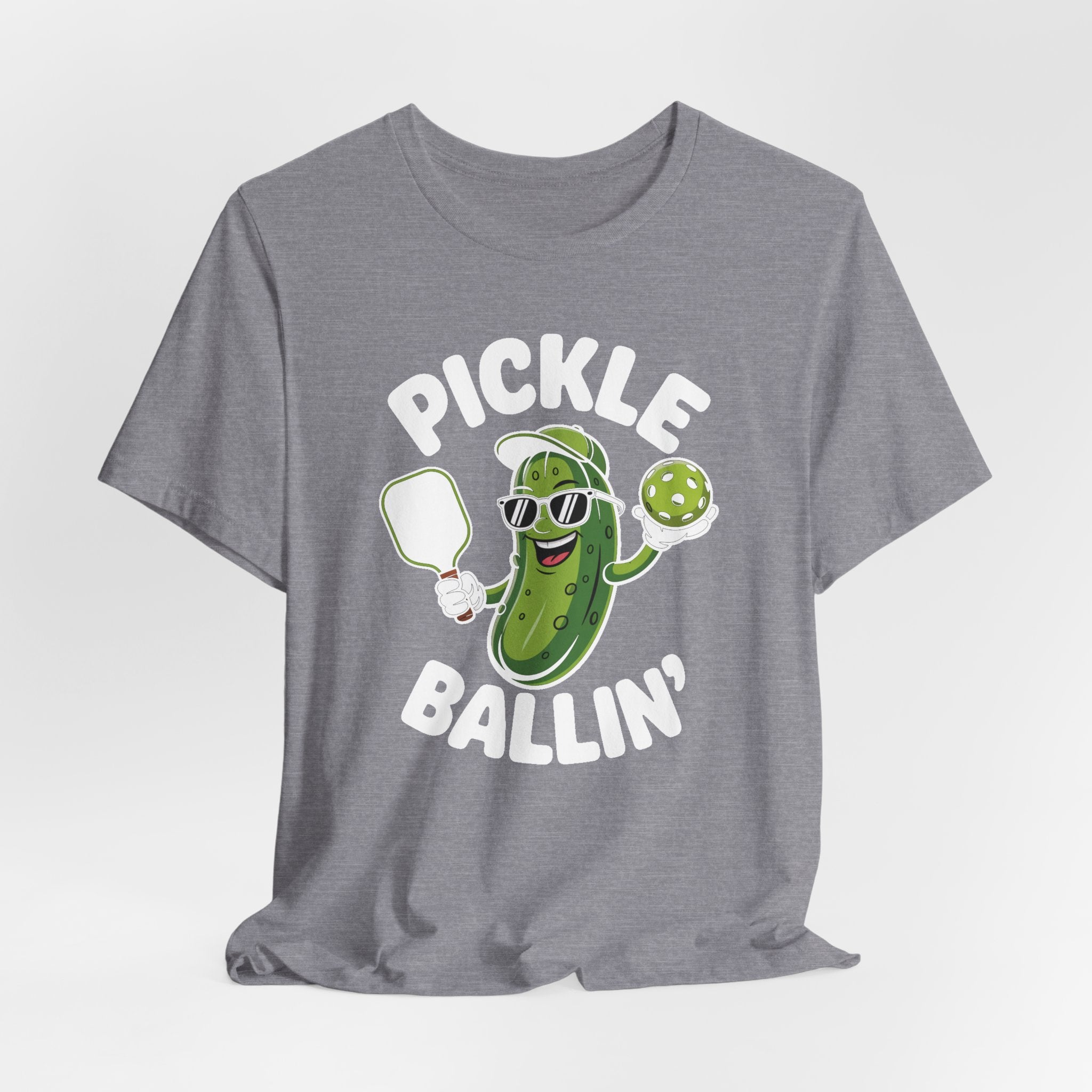 Pickle Ballin' Unisex T-Shirt, Funny Tee for Pickleball Lovers, Sports Gift, Summer Vibes, Casual Wear, Playful Design