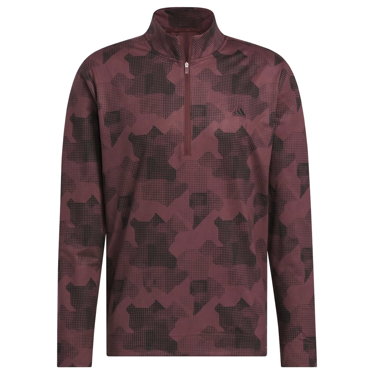 Adidas Go-To Printed Quarter-Zip Pullover – Lightweight Performance Golf Layer for Men