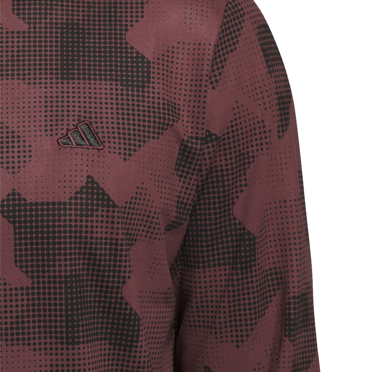 Adidas Go-To Printed Quarter-Zip Pullover – Lightweight Performance Golf Layer for Men