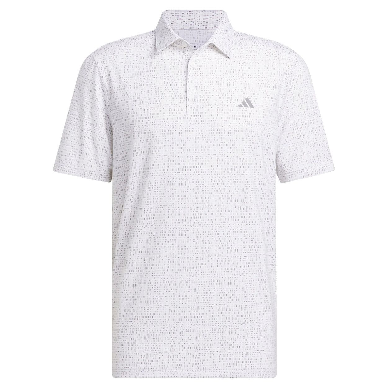 Adidas Men's Ultimate365 Power Grid Print Golf Polo Shirt – Moisture-Wicking, Stretch Performance