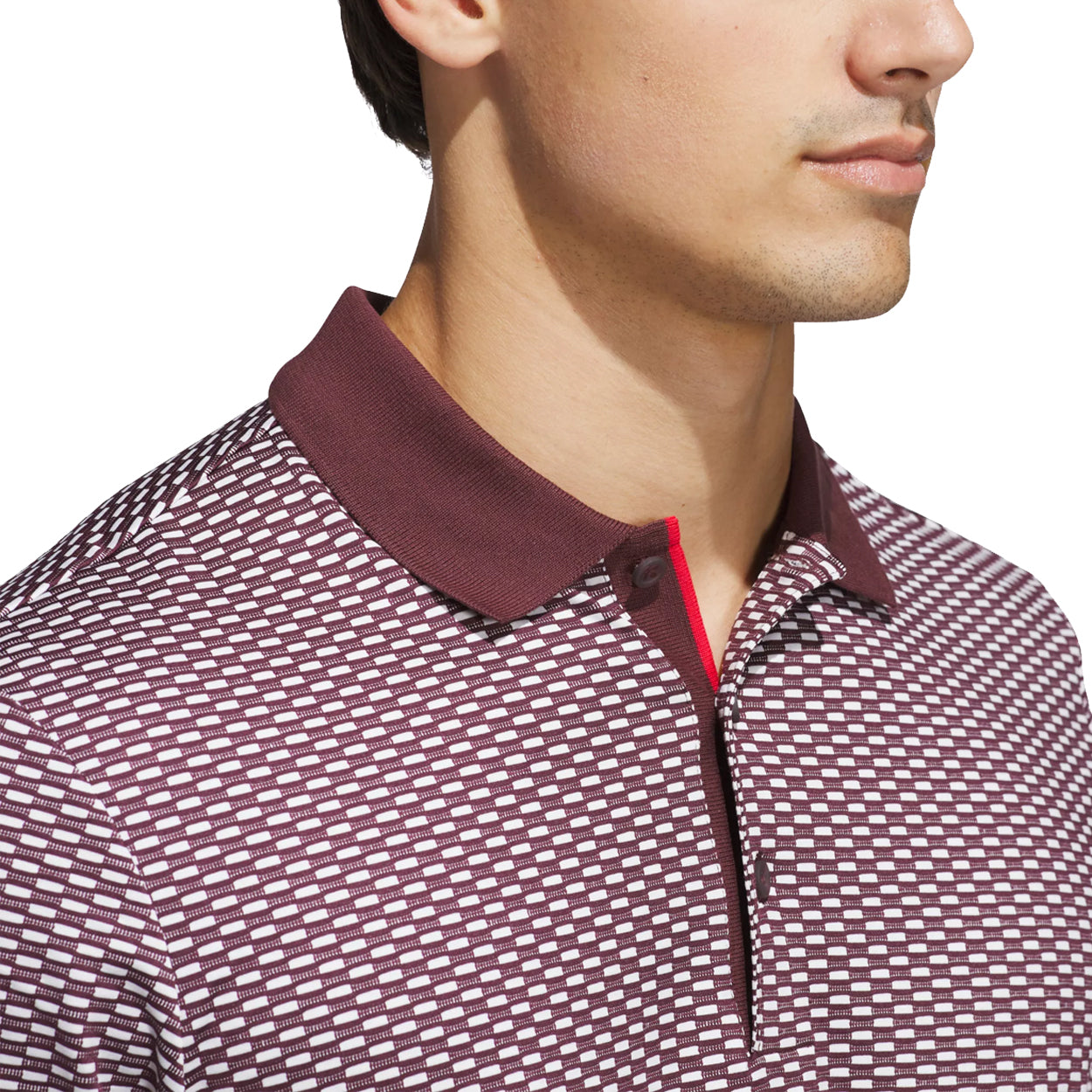 Adidas Beyond Textured Polo Golf Shirt – Moisture-Wicking, Performance Fit, Men's Apparel