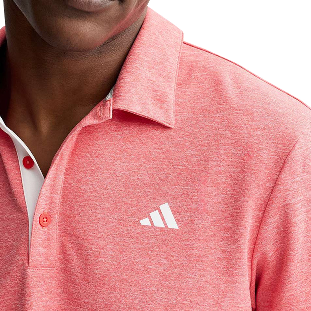 Adidas Golf Men’s Core Heather Polo Shirt – Moisture-Wicking Performance Golf Polo