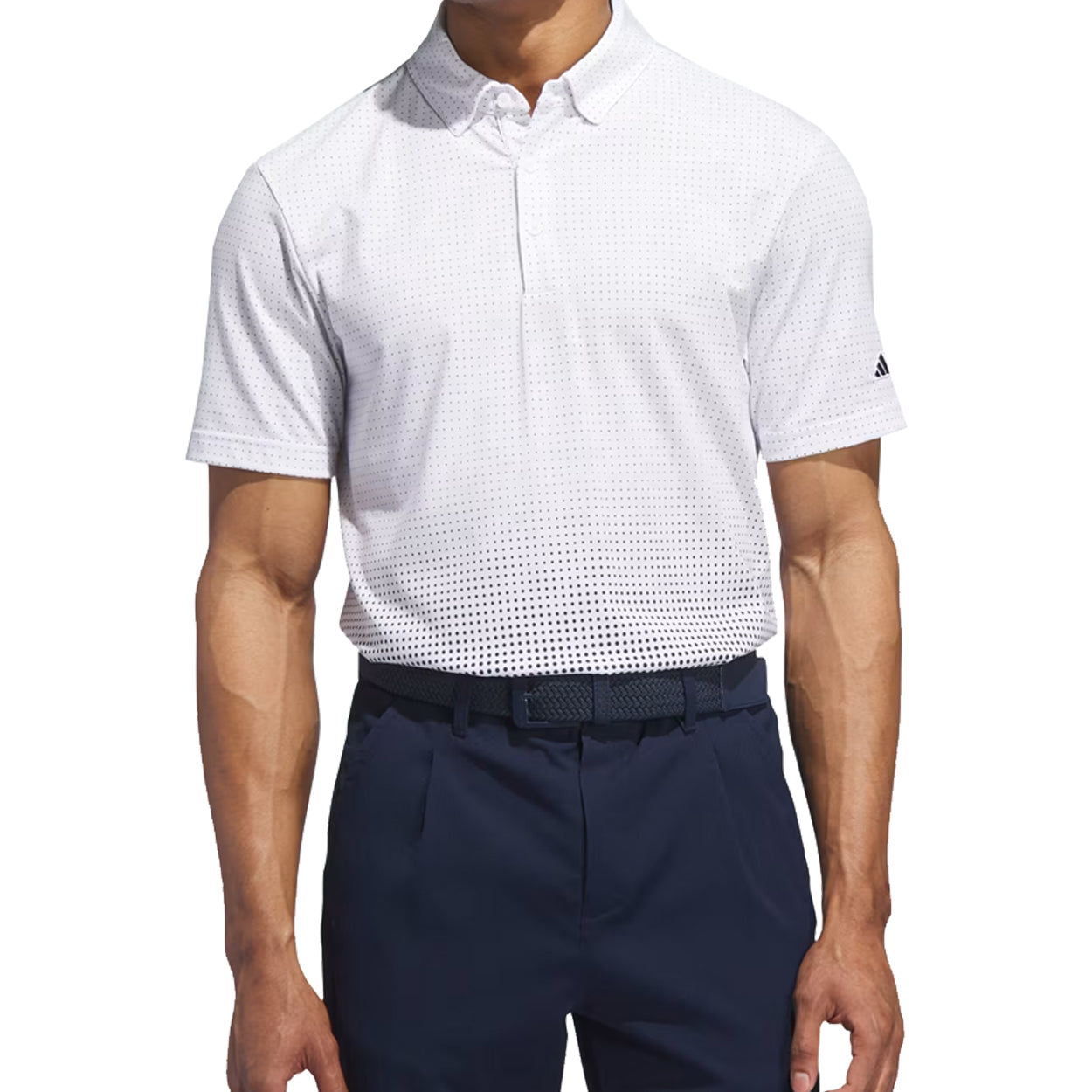 Adidas Golf Men’s Go-To Rise Print Polo Shirt – Lightweight, Breathable Performance Polo