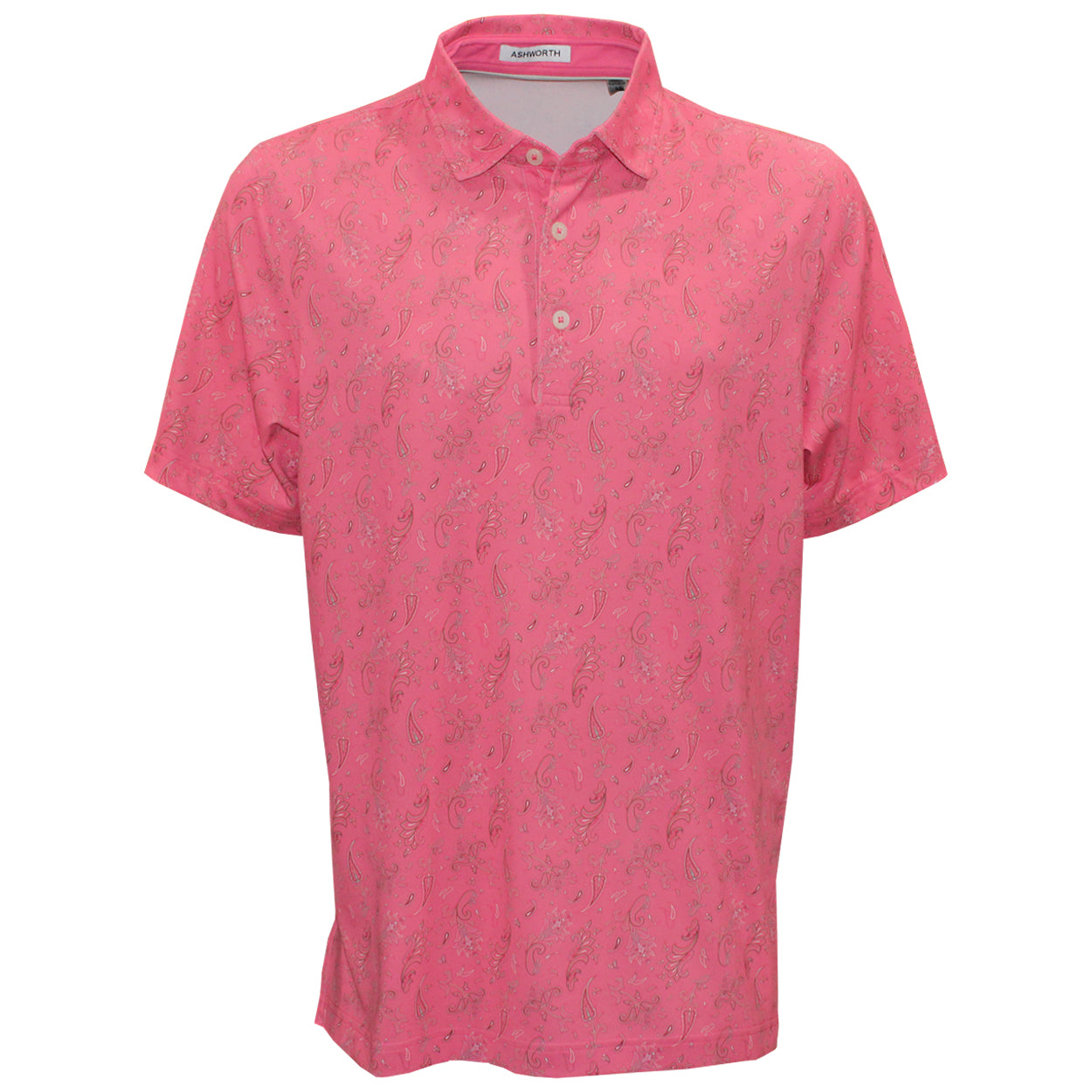 Ashworth Golf Soft Paisley Polo Shirt – Lightweight, Breathable Performance Fit