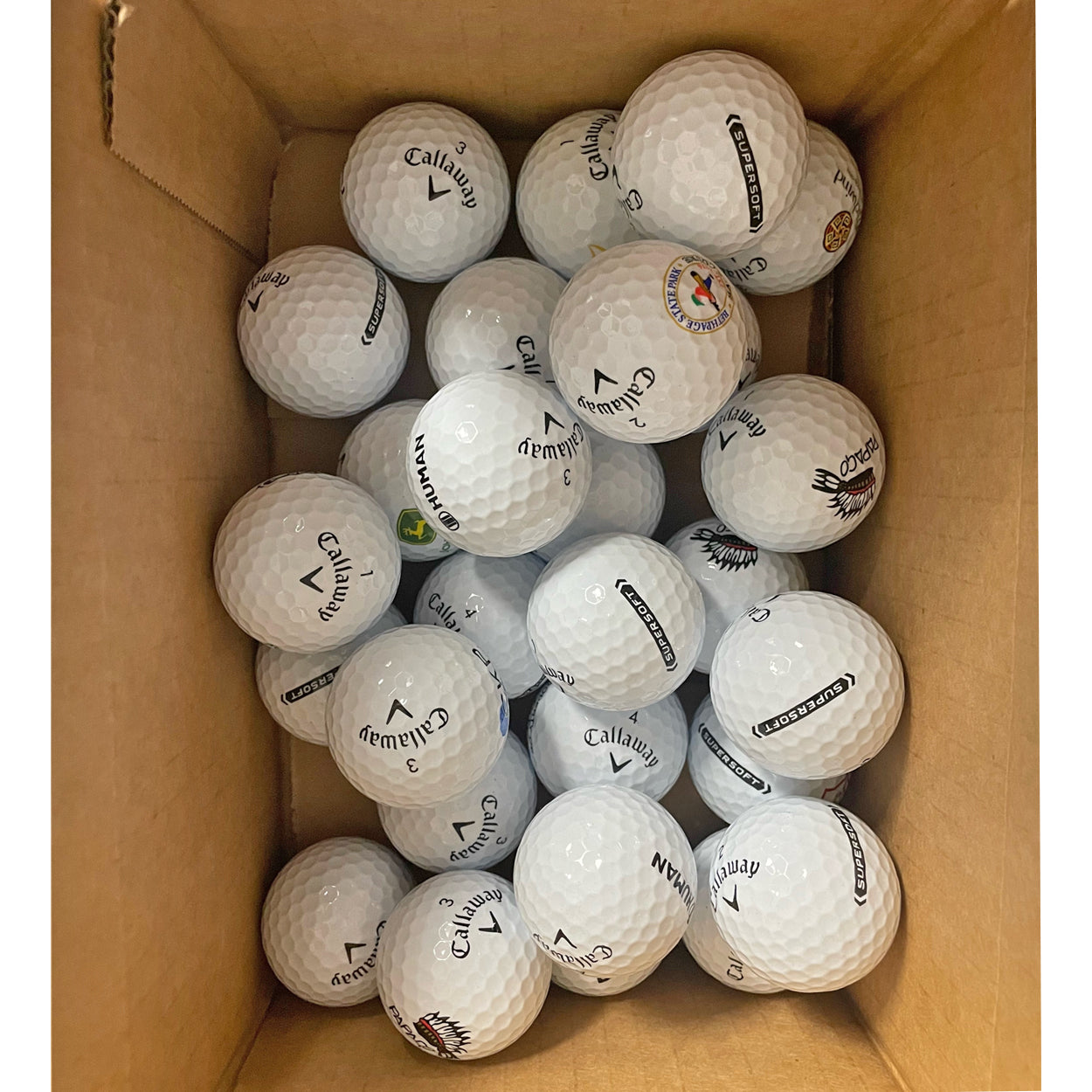 Callaway Mixed Logo Golf Balls (24 Balls - New - Bulk Package)