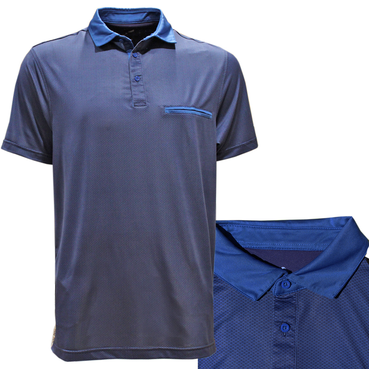 Head Men's Hex Pattern Print Polo Golf Shirt