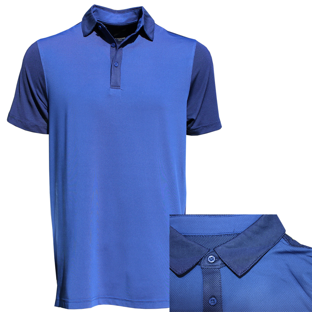 Head Men's Two-Tone Dot Print Polo Golf Shirt