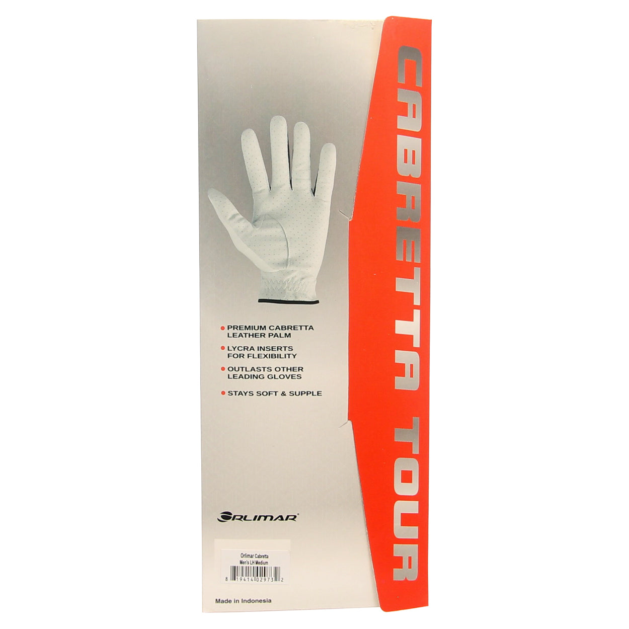 Orlimar Men's Tour Cabretta Leather Golf Gloves (3-Pack)