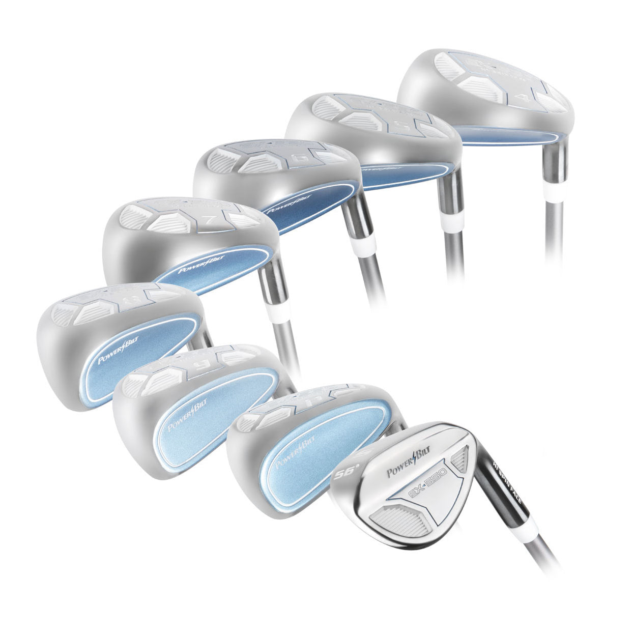 PowerBilt Women's EX-550 Hybrid Iron Set (4-SW)