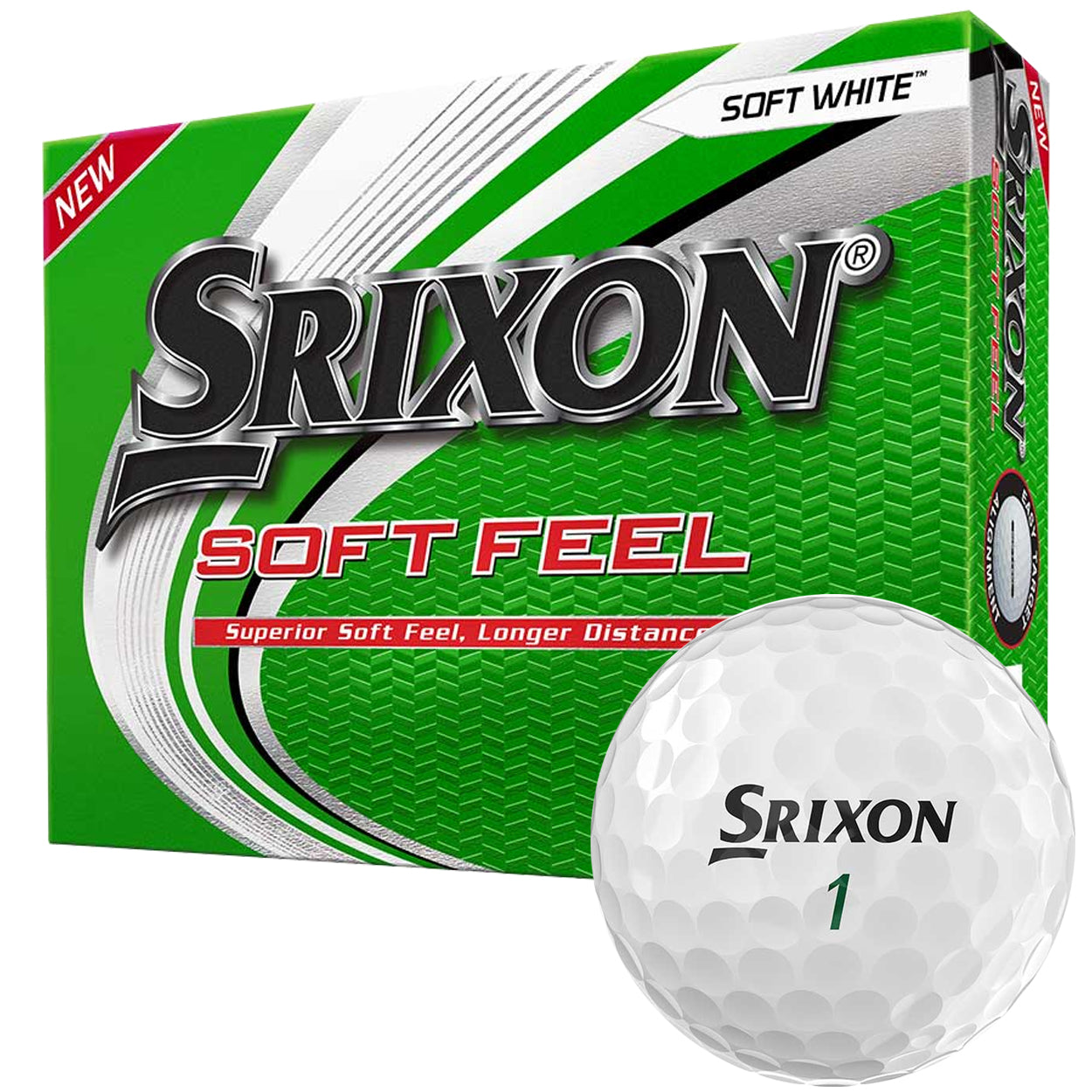 Srixon Soft Feel Golf Balls (12 Balls - New - Retail Package)