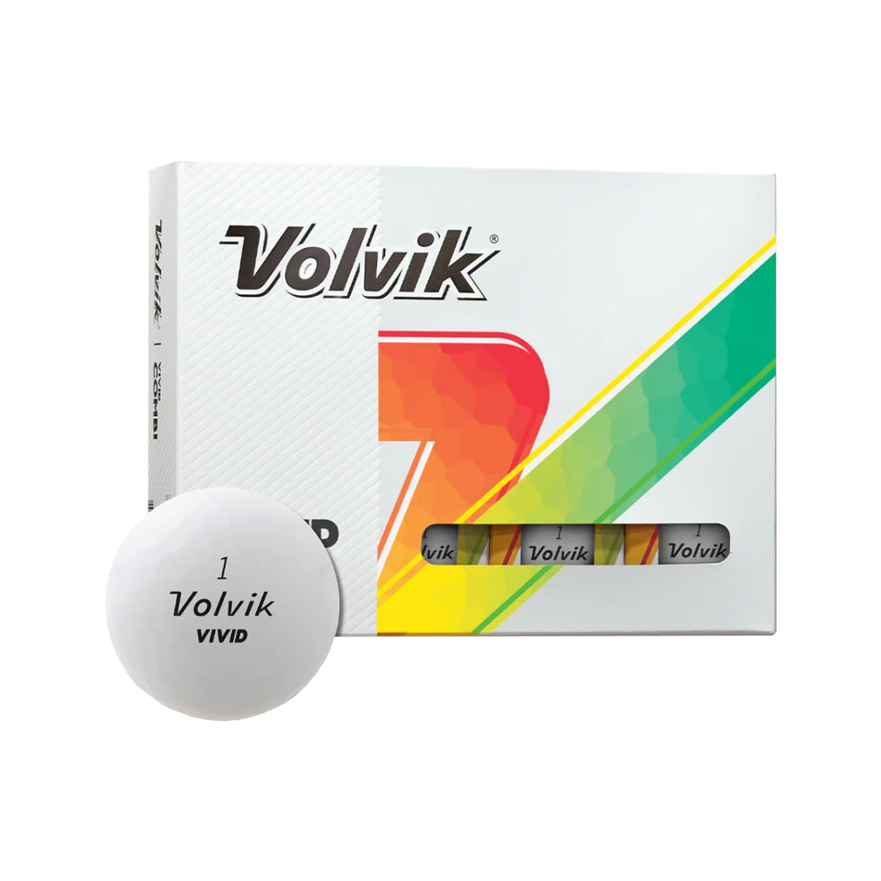 Volvik 2024 Vivid Matte Finish Golf Balls (12 Balls - New - Retail Package)