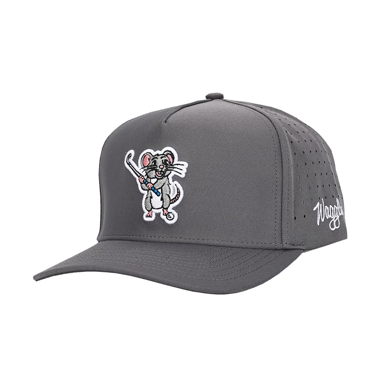 Waggle Snapback Adjustable Golf Hat - Breathable-Moisture-Wicking Comfort