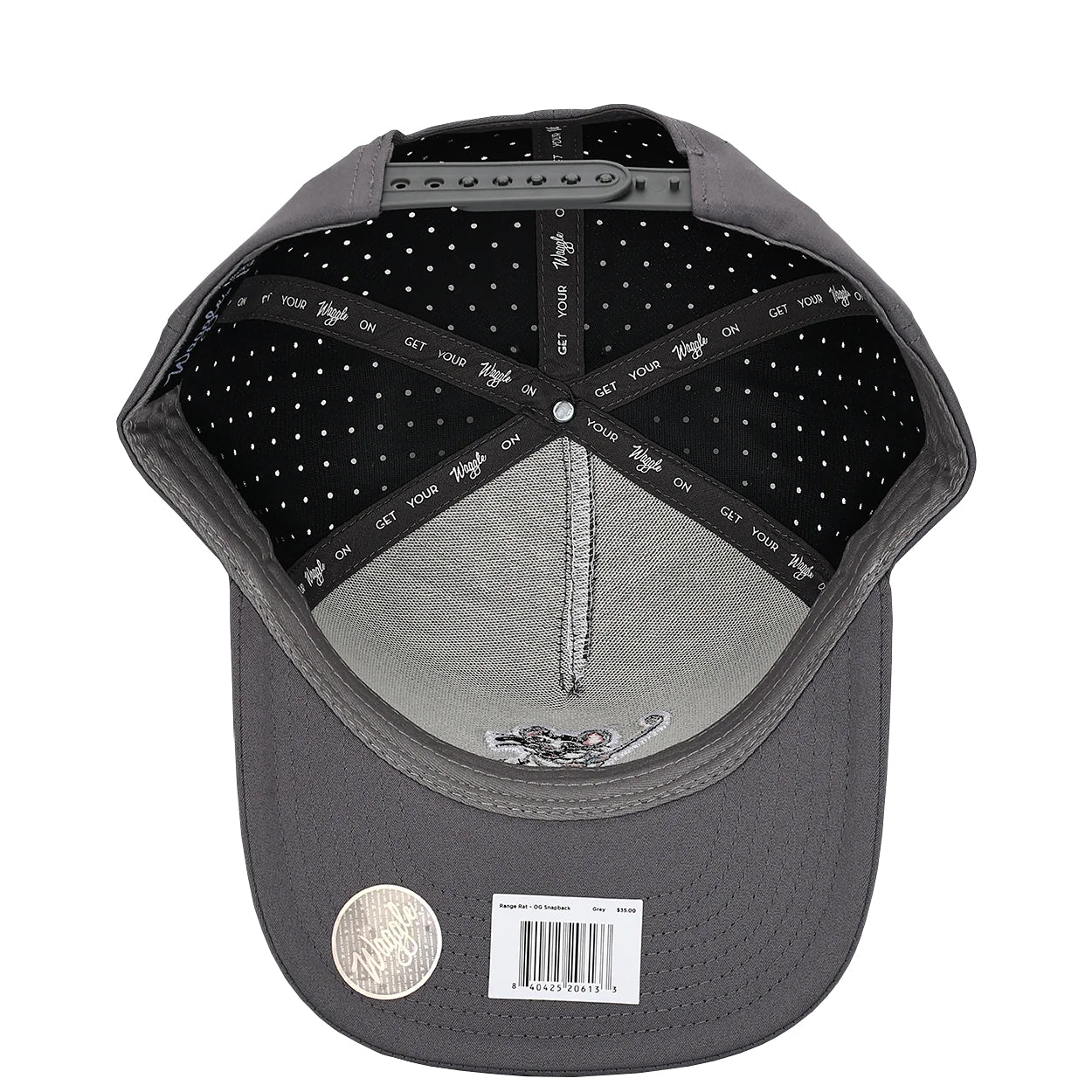 Waggle Snapback Adjustable Golf Hat - Breathable-Moisture-Wicking Comfort