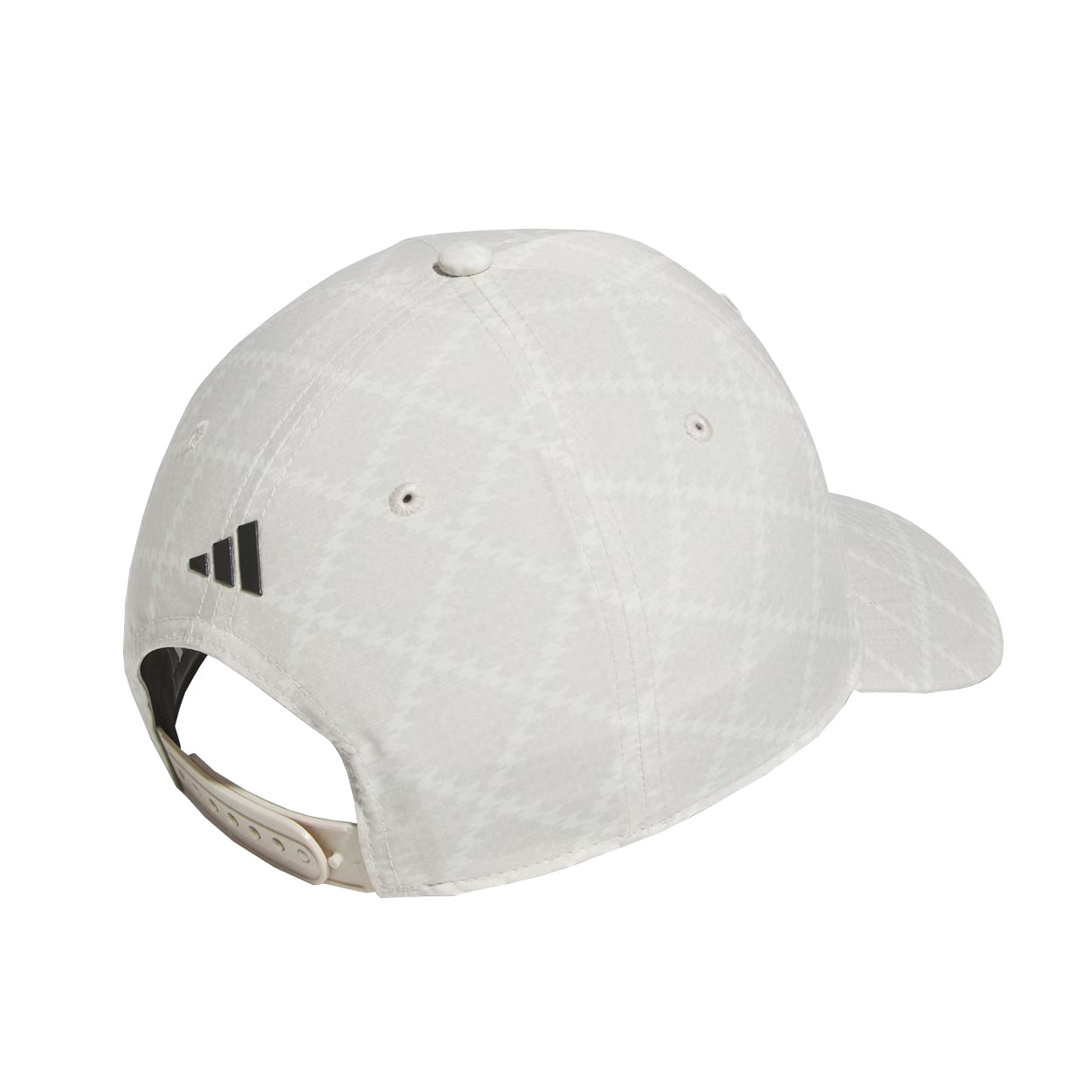 Adidas Tour 3-Stripes Houndstooth Print Adjustable Golf Hat