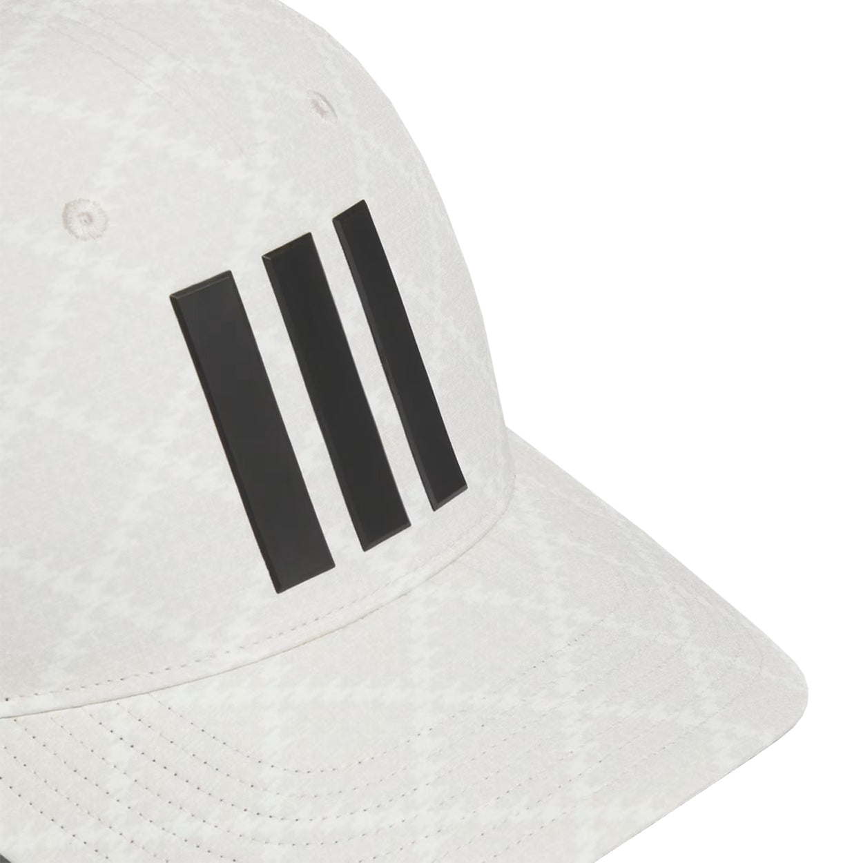 Adidas Tour 3-Stripes Houndstooth Print Adjustable Golf Hat