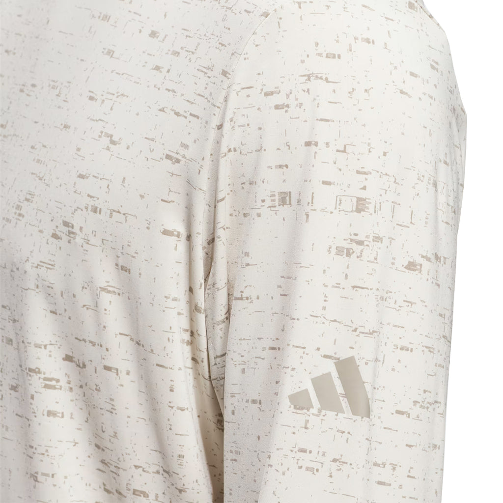Adidas Golf Core Printed Hoodie Pullover- Men's Performance Lightweight Fabric