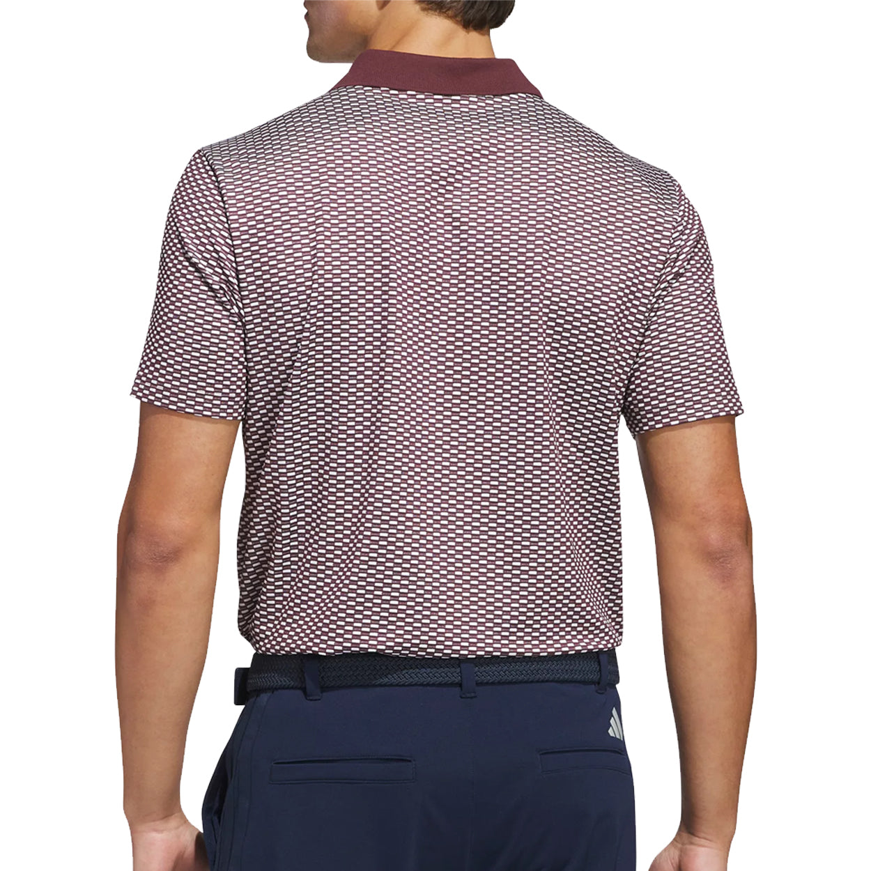 Adidas Beyond Textured Polo Golf Shirt – Moisture-Wicking, Performance Fit, Men's Apparel
