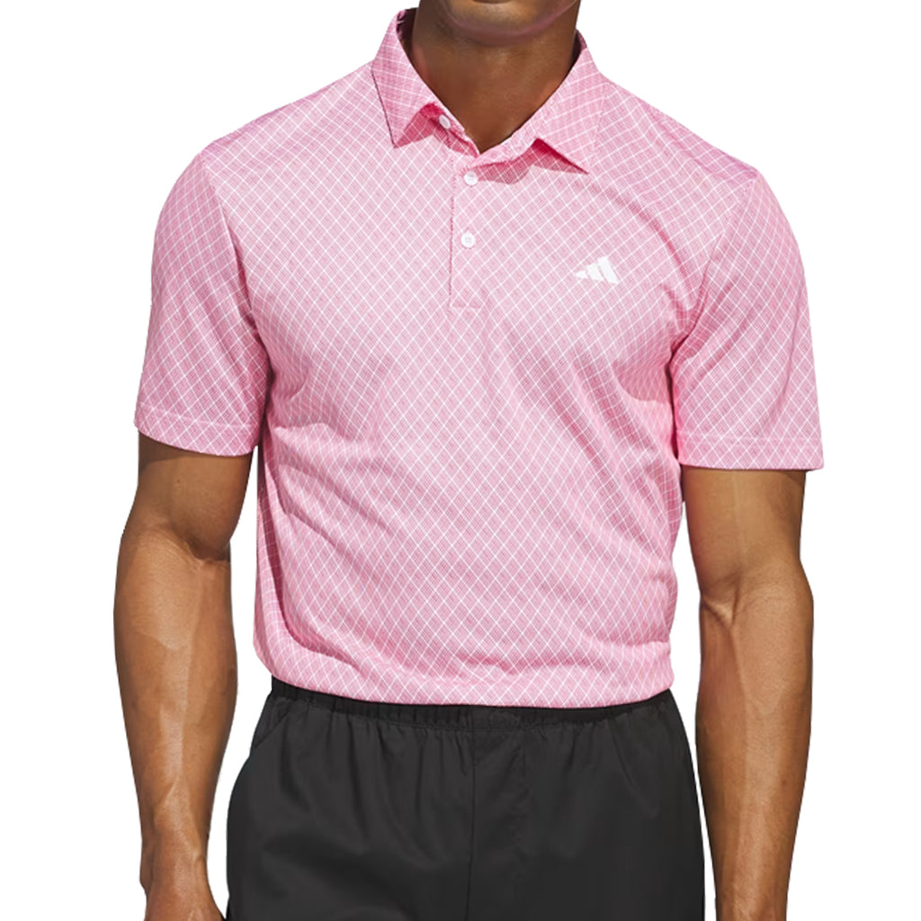 Adidas  Men's Core Allover Print Polo Golf Shirt