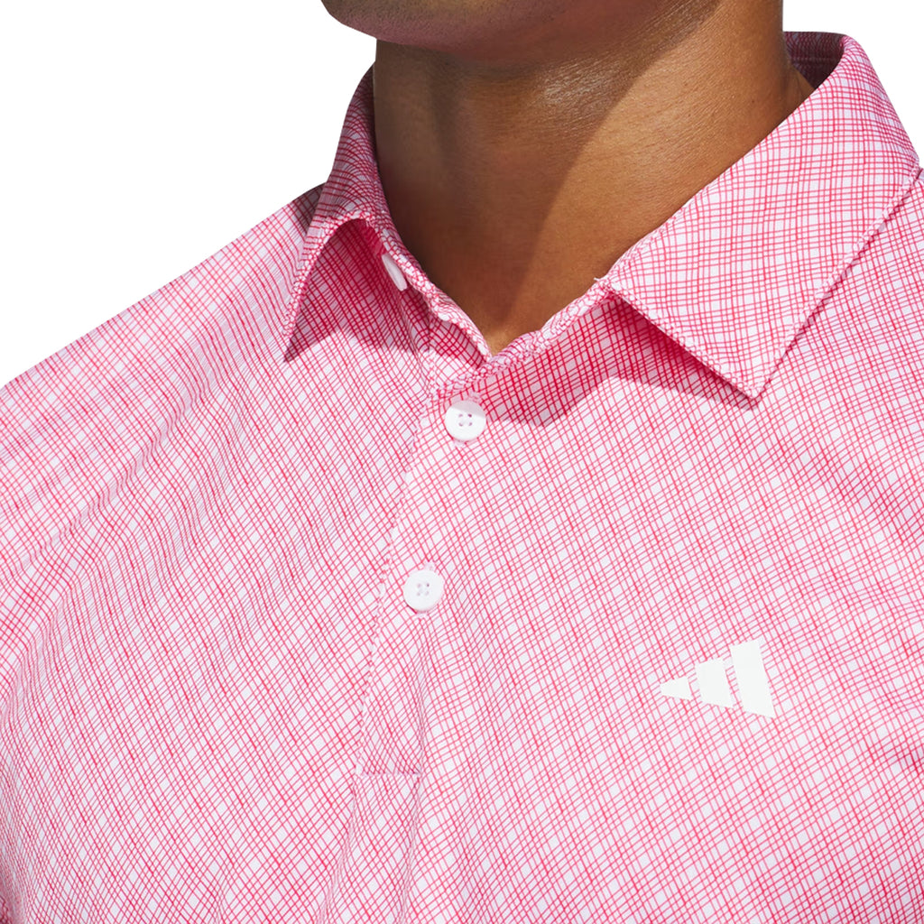 Adidas  Men's Core Allover Print Polo Golf Shirt