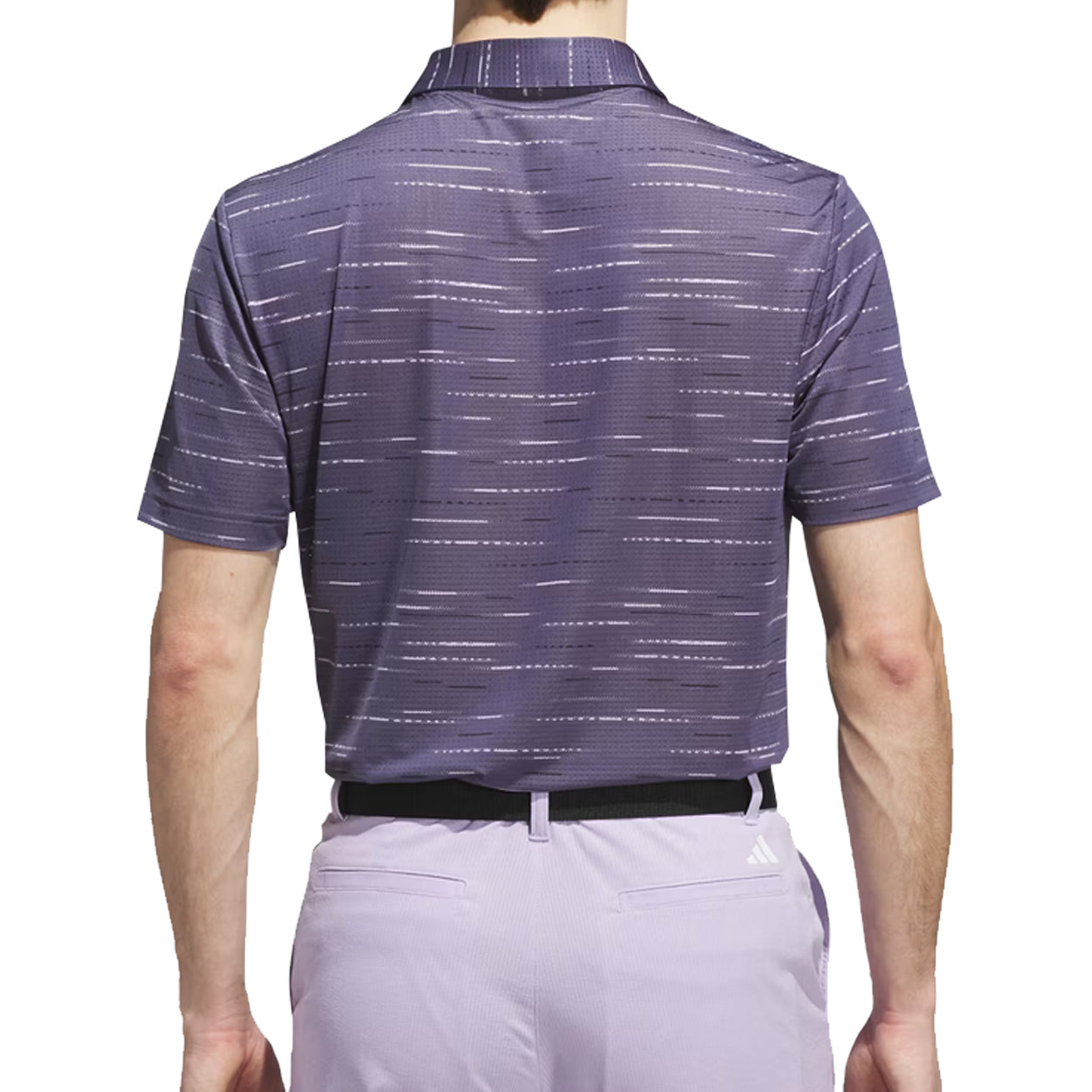 Adidas Golf Men’s Ultimate365 Mesh Glimmer Print Polo Shirt – Breathable, Performance Fit