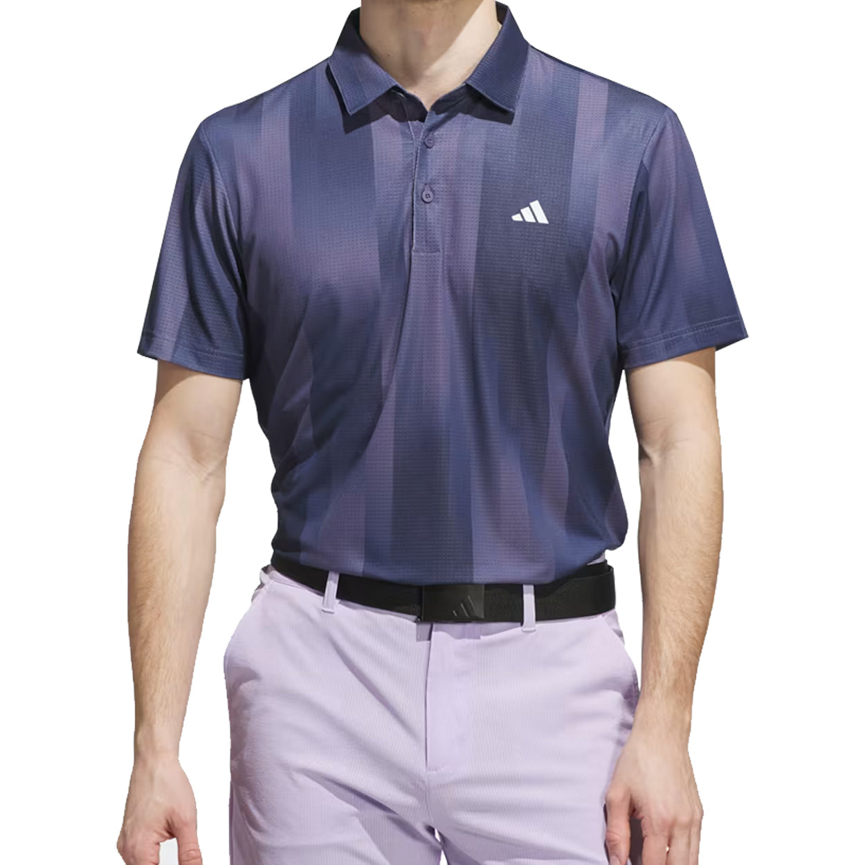 Adidas Golf Ultimate365 Mesh Radiant Print Polo Shirt – Lightweight Performance Polo