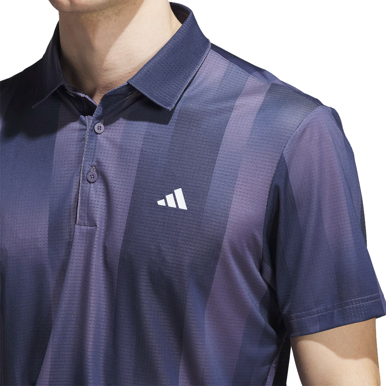 Adidas Golf Ultimate365 Mesh Radiant Print Polo Shirt – Lightweight Performance Polo