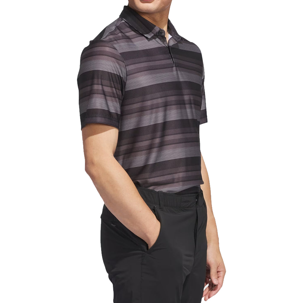 Adidas Ultimate365 HEAT.RDY Striped Polo Golf Shirt