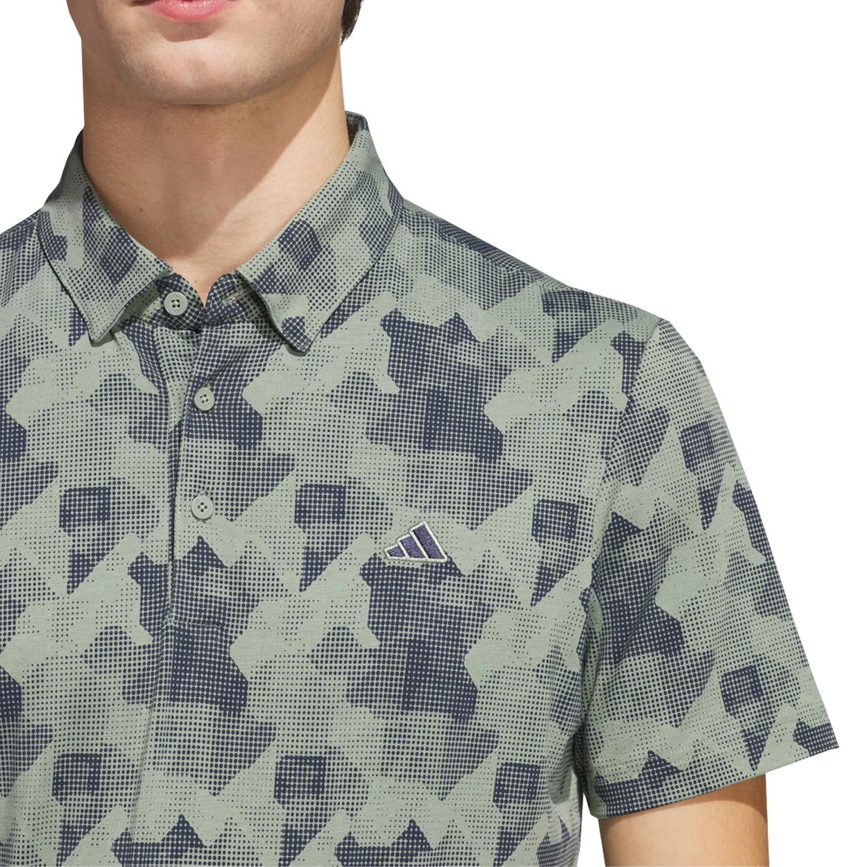 Adidas Men's Go-To Printed Polo Golf Shirt