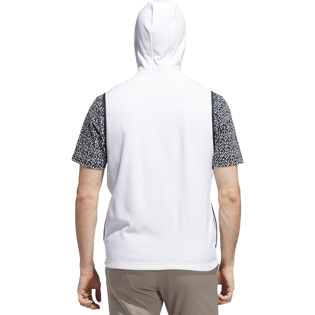 Adidas Ultimate365 Golf Fleece Hooded Vest - Men's Full-Zip Performance Layer