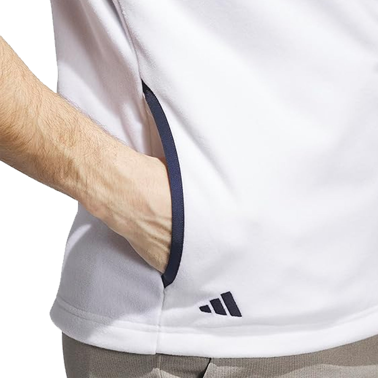 Adidas Ultimate365 Golf Fleece Hooded Vest - Men's Full-Zip Performance Layer