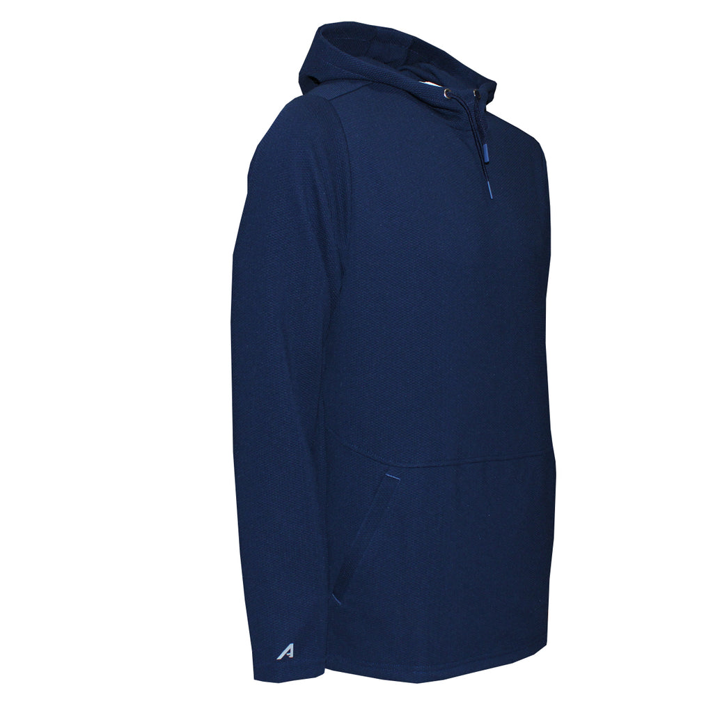 Antigua Pure Honeycomb Textured Hoodie Pullover - Longsleeve, Scuba Hood