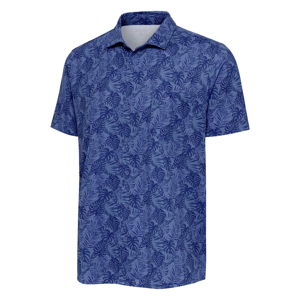 Antigua Men's Tampa Textured Performance Button Down Shirt - Moisture Wicking