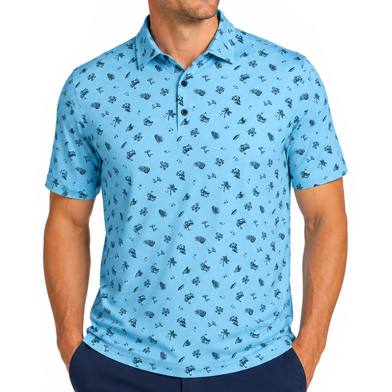 Ice Blue Heather/Nautical Navy