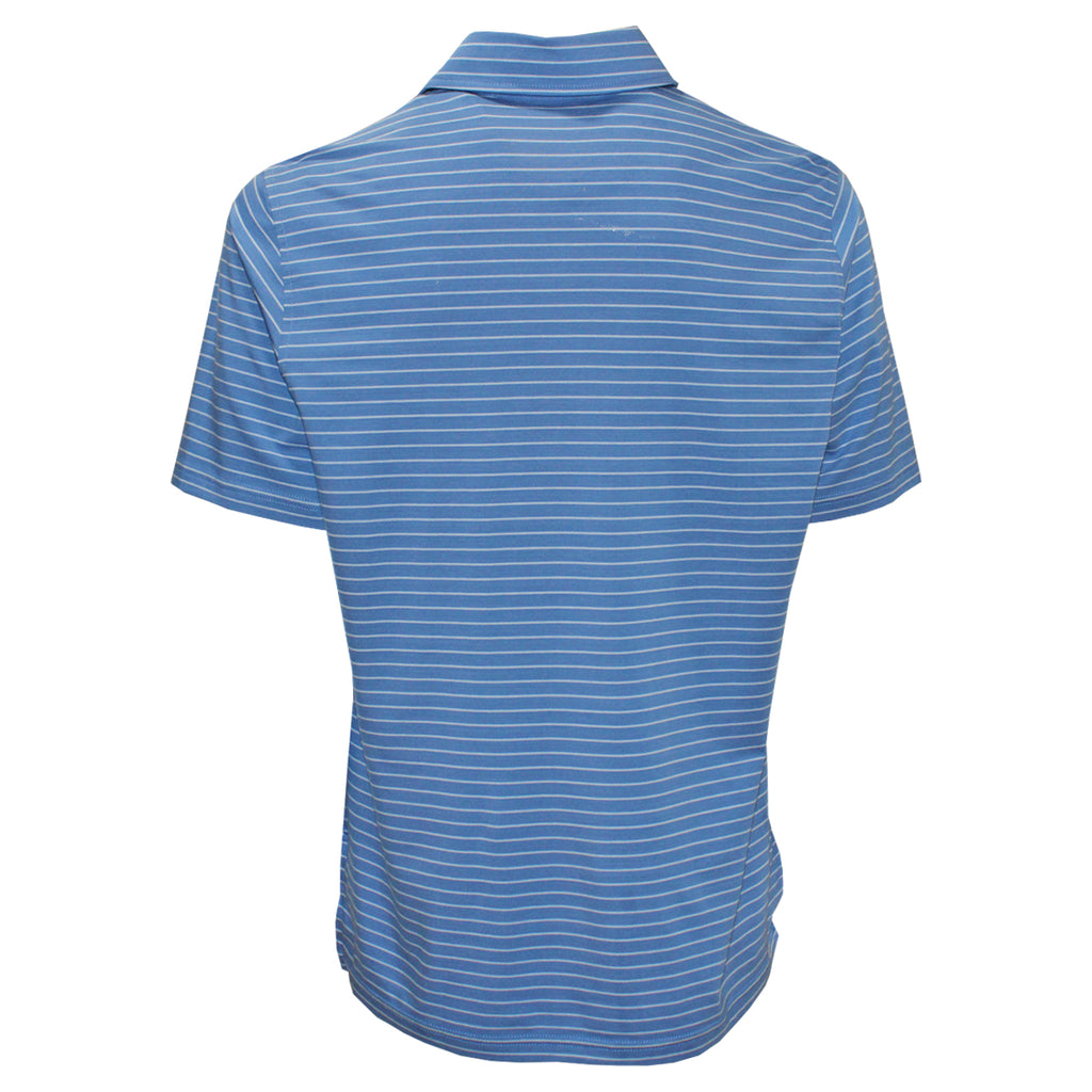 Ashworth Men's Listado Stripe Polo Golf Shirt – Performance Moisture-Wicking Golf Top
