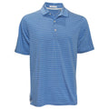 Ashworth Men's Listado Stripe Polo Golf Shirt – Performance Moisture-Wicking Golf Top