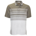 Ashworth Men's Pippi Front Stripe Polo Golf Shirt – Performance Moisture-Wicking Golf Top