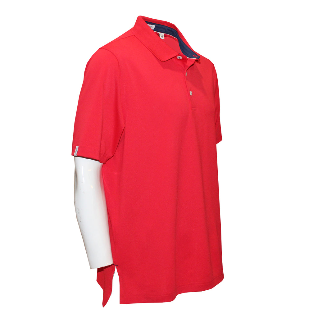 Ashworth Men's Pebble Tech Polo Golf Shirt – Performance Moisture-Wicking Golf Top