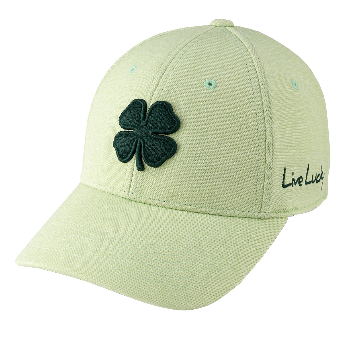 Black Clover Lucky Heather Fitted Golf Hat – Premium Memory Fit Performance Cap