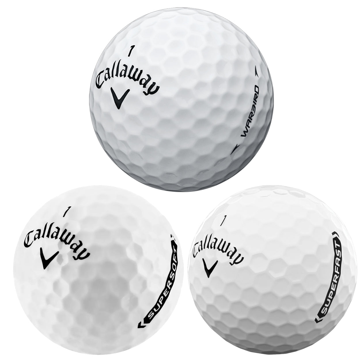 Callaway Mixed Logo Golf Balls (24 Balls - New - Bulk Package)
