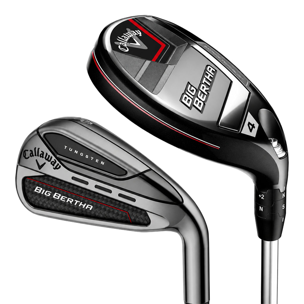 Callaway Golf Big Bertha 2023 Hybrid Combo Irons (4H/5H Hybrid, 6-PW,AW), Graphite Shafts