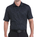 Callaway Men's All-Over Mini Chevron Printed Golf Polo –Moisture Wicking, Stretch Fabric