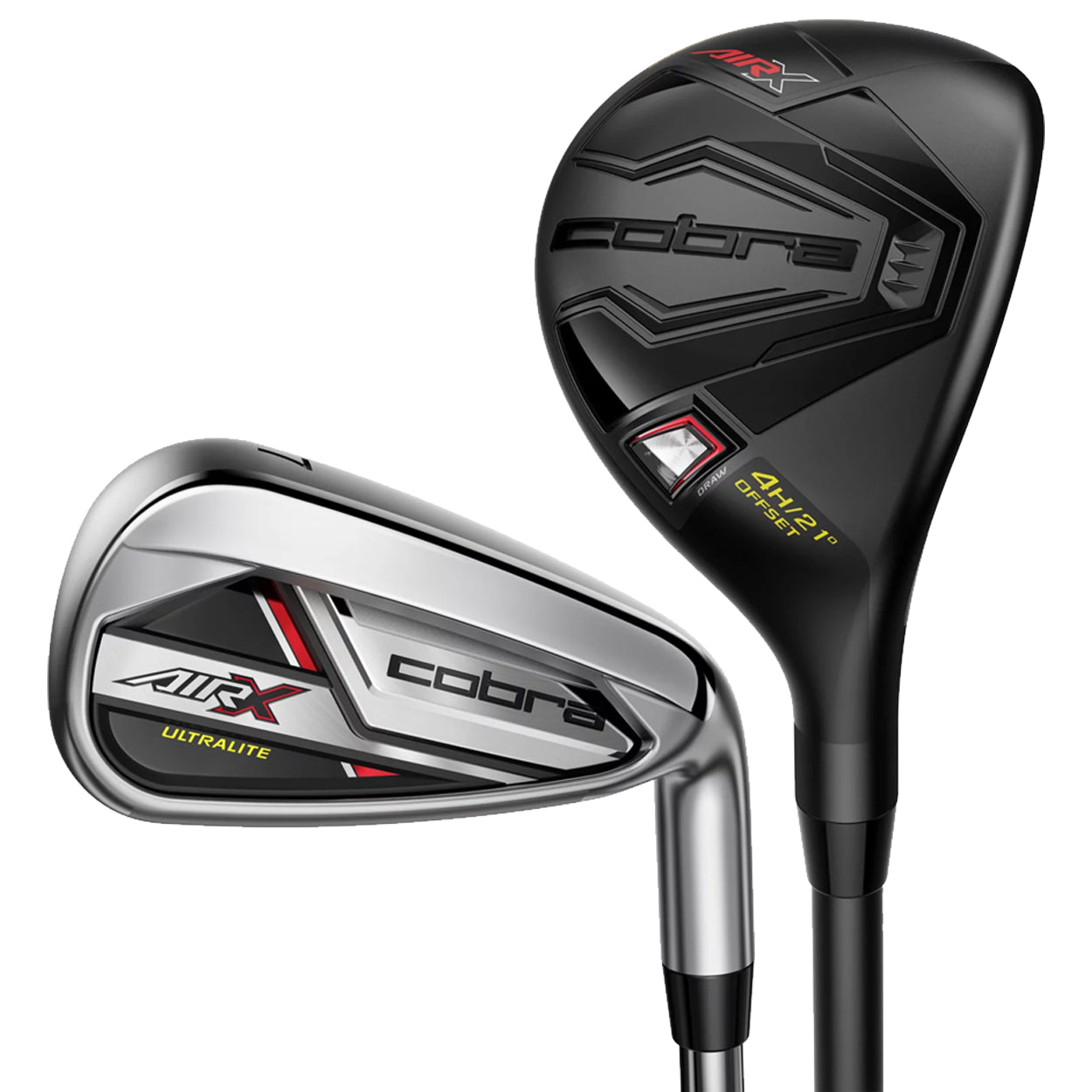 Cobra Golf Air X 2 Men's Combo Hybrid Iron Set (#5h & 6h Hybrid, 7-GW)