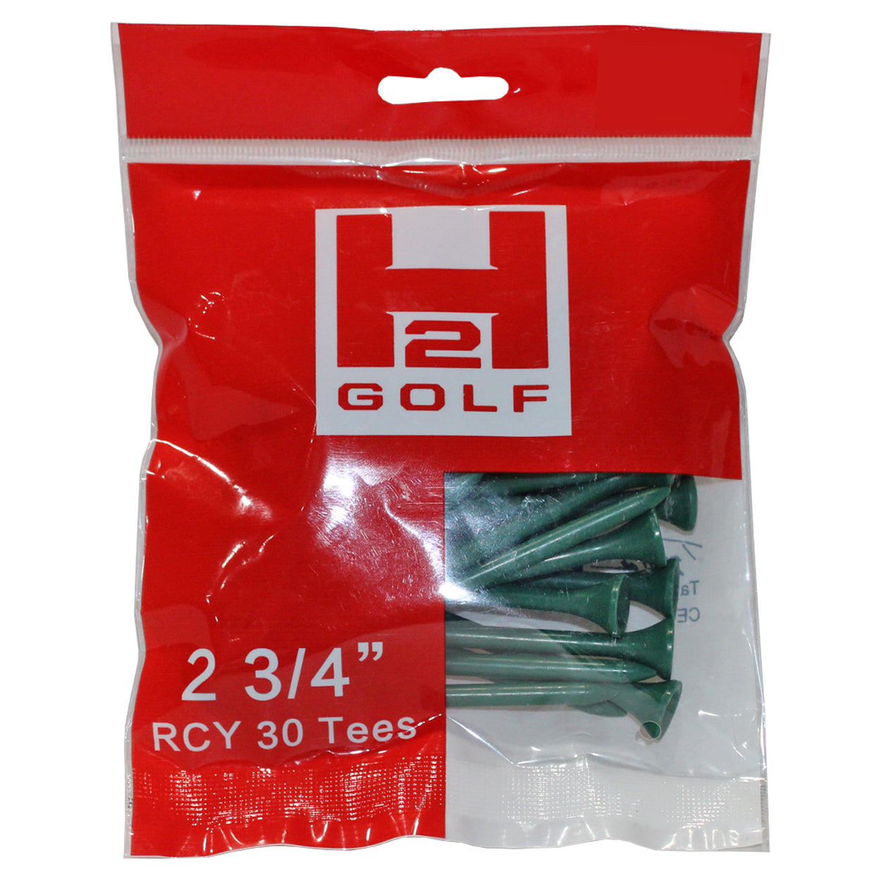 H2 Recycled Plastic 2 3/4" Golf Tees - 30pc