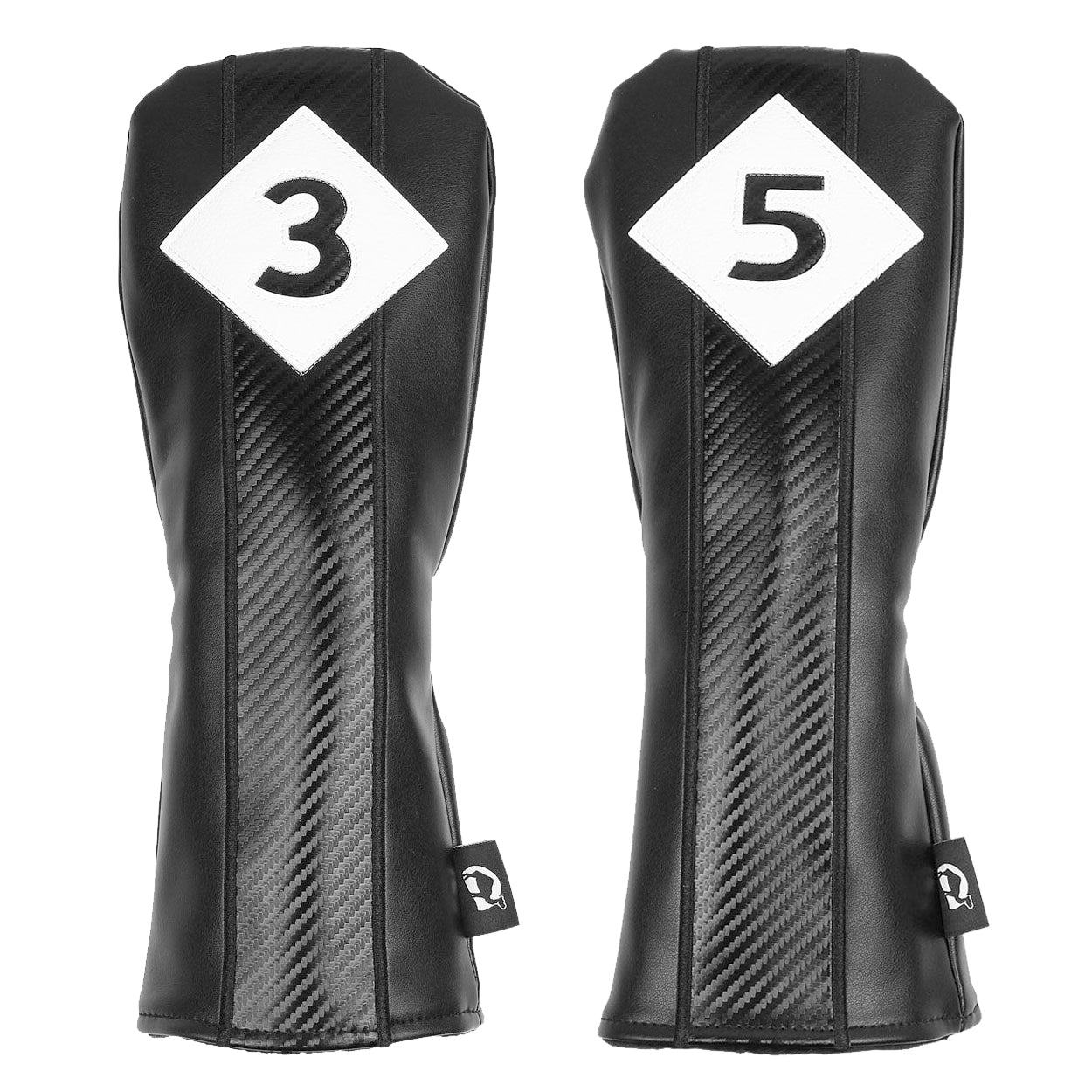 Sahara Graphite Weave Retro Golf Headcover Set of 5 – Driver, Fairway, Hybrid Protection